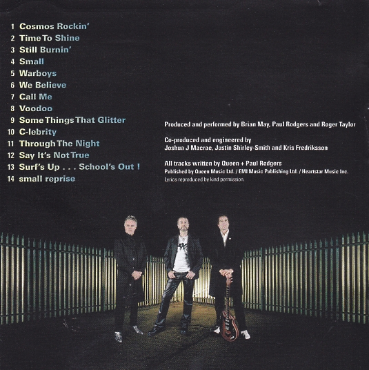 Queen And Paul Rodgers  The Cosmos Rocks : Booklet 2